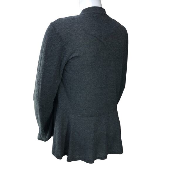 Fresh Produce Womens Size XXL Cardigan Sweater Open Peplum Grey Gray USA Made - Picture 6 of 15